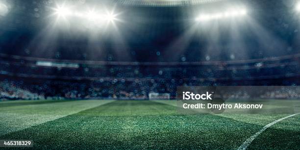 Dramatic Soccer Stadium Stock Photo - Download Image Now - International Soccer Event, Stadium, Soccer