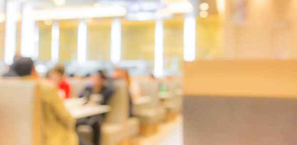 istock Coffee shop blur background with bokeh image. 465318566