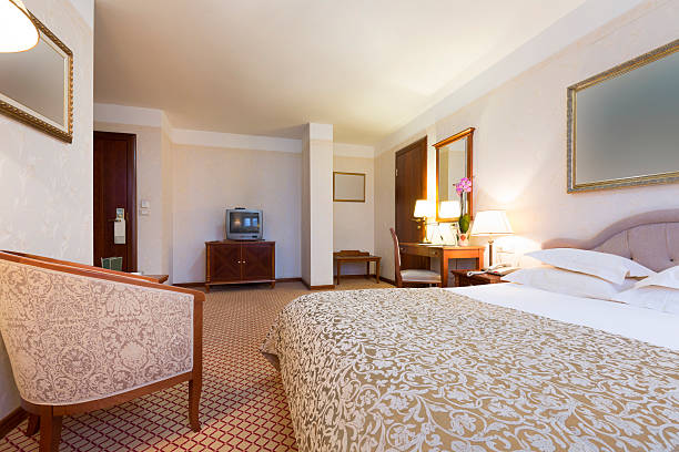 istock Classic style hotel room interior 465327060