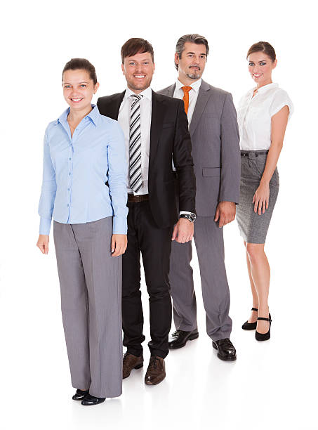 istock Businesspeople Standing In A Row 465328305