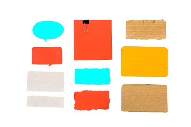 istock Set of various paper pieces 465330322