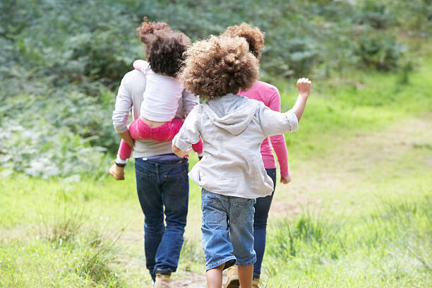 istock Family Group Walking In Countryside 465343359
