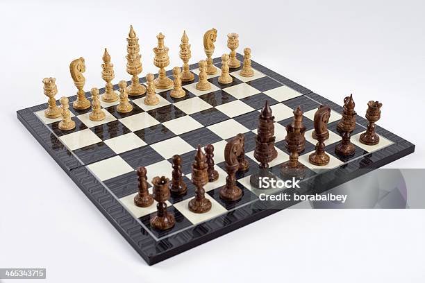 Chessboard Stock Photo - Download Image Now - Beginnings, Black Color, Challenge