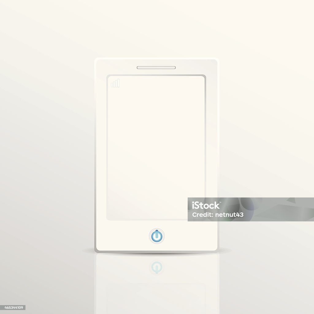 White mobile isolate vector Blank stock vector