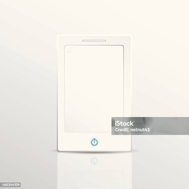 White Mobile Isolate Vector Stock Illustration - Download Image Now - Blank, Communication, Computer