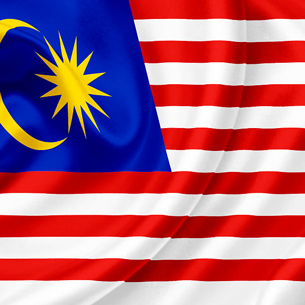 istock Malaysia waving flag 465347505