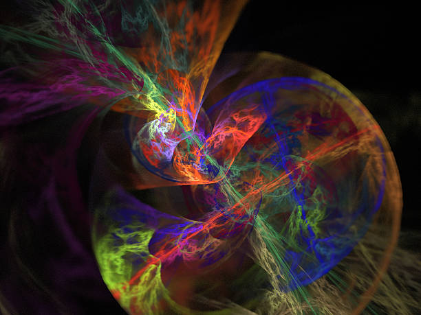 istock Digital Fractal on Black 465350950