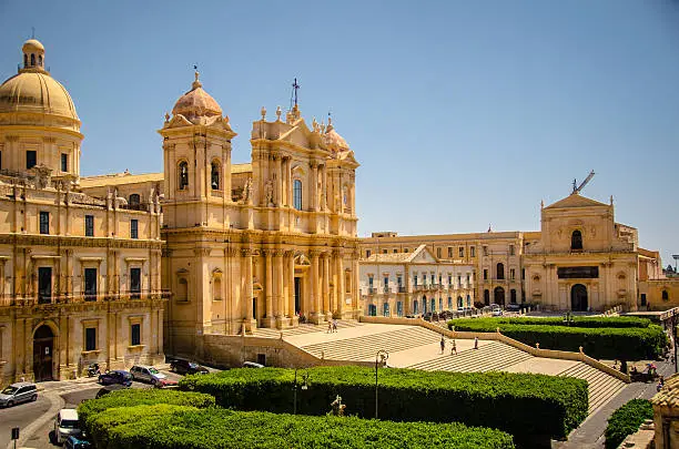 17th century Baroque town of Noto on the east coast of Sicily.