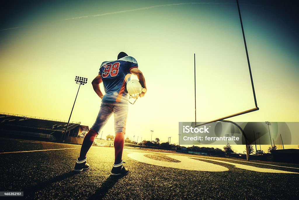 American Football Player - Lizenzfrei Amerikanischer Football Stock-Foto