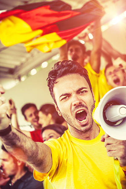 istock Leading the German Supporters, Soccer Championship 465352749