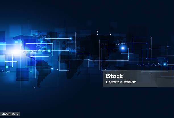 Communication Process Blue Background Abstract Communication Blue Background Stock Illustration - Download ...