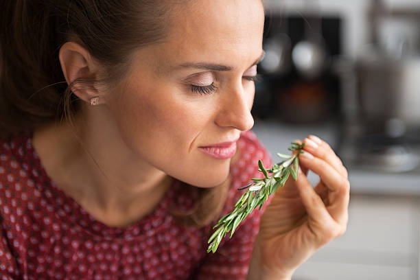 istock young housewife enjoying fresh rosmarinus 465356152