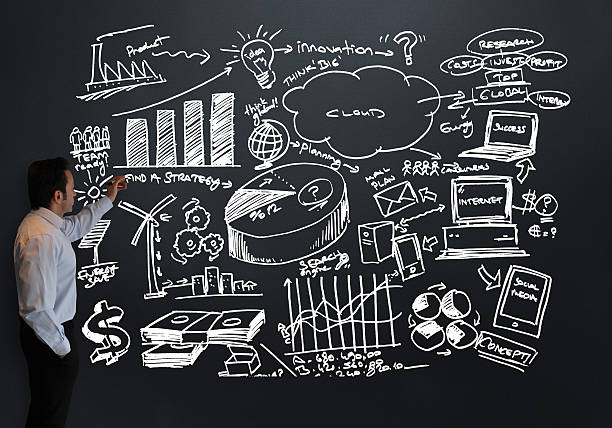 istock Smart Businessman Working Business Plan 465357214
