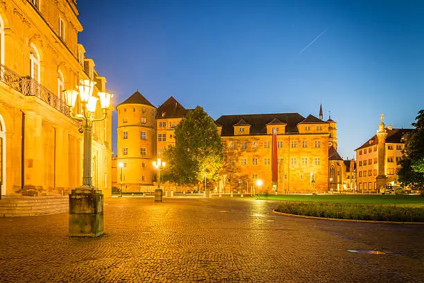 Square Schloßplatz of the german city Stuttgart