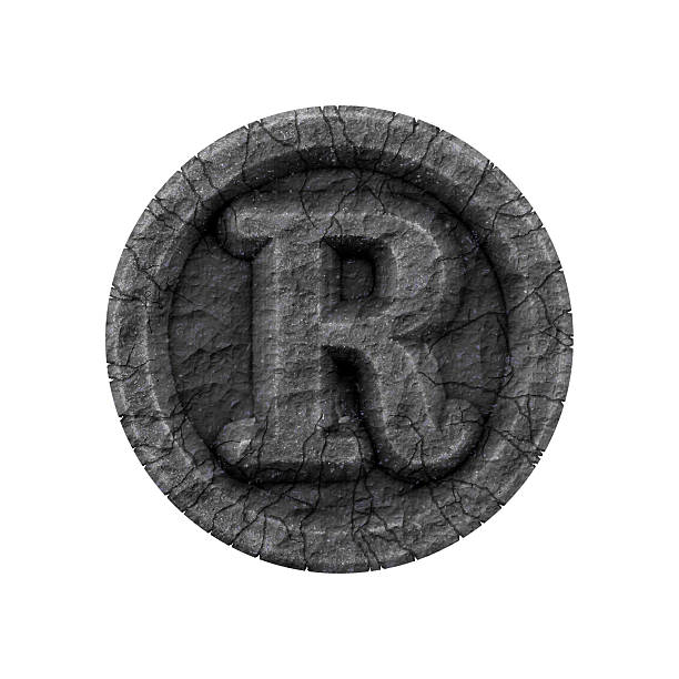 istock grunge font - letter R 465362268