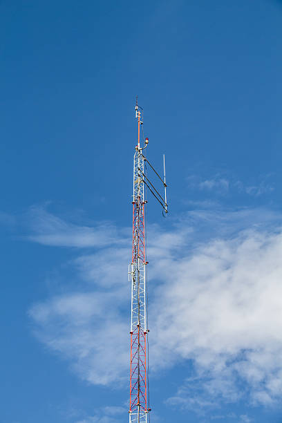 istock Antenna tower for communication radio 465363186