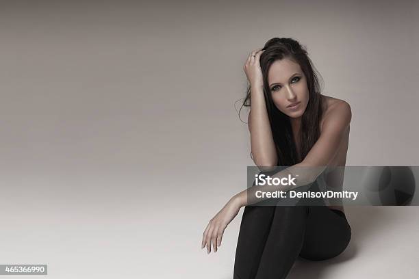 Portrait Of Sexy Brunette Stock Photo - Download Image Now - 2015, Activity, Adult