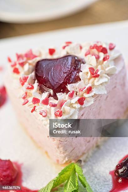 Heartshaped Valentine Cake Stock Photo - Download Image Now - 2015, Baked, Baked Pastry Item