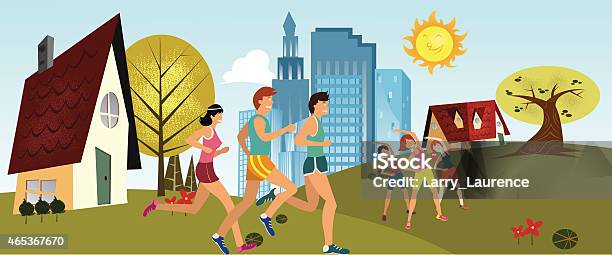 Physical Fitness Stock Illustration - Download Image Now - 2015, Community, Exercising