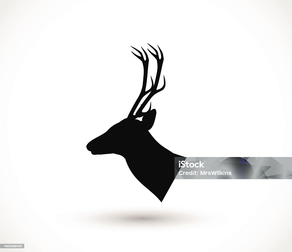 Deer head illustration vector Deer head illustration  - simple vector illustration isolated on white background Deer stock vector