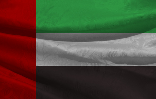 Arab Emirates waving flag 