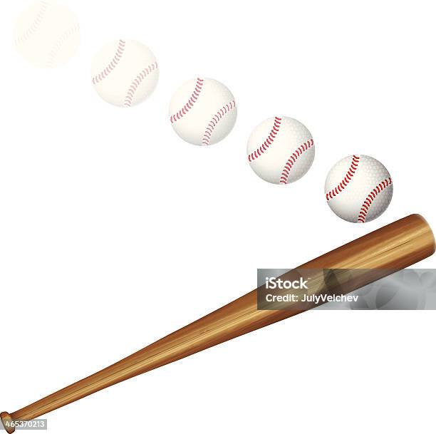 Baseball Ball And Bat Stock Illustration - Download Image Now - American Culture, Baseball - Ball, Baseball - Sport