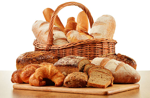 istock Wicker basket with variety of baking products 465370765