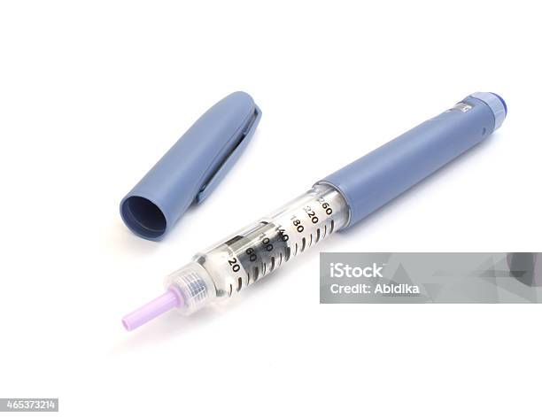 Syringe Pen Stock Photo - Download Image Now - Insulin, Pen, Diabetes