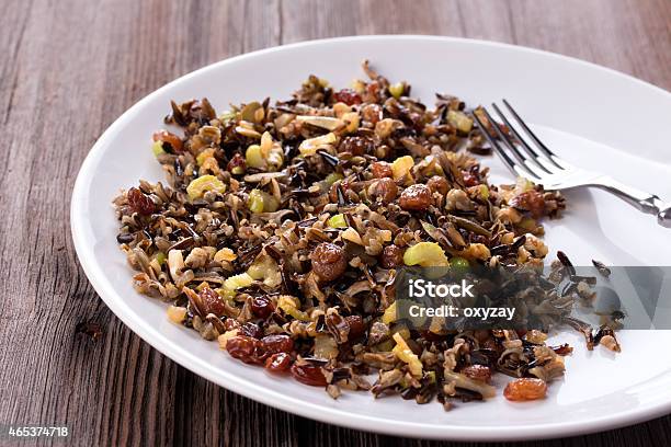Cooked Wild Rice Cereal Stock Photo - Download Image Now - 2015, Acid, Antioxidant