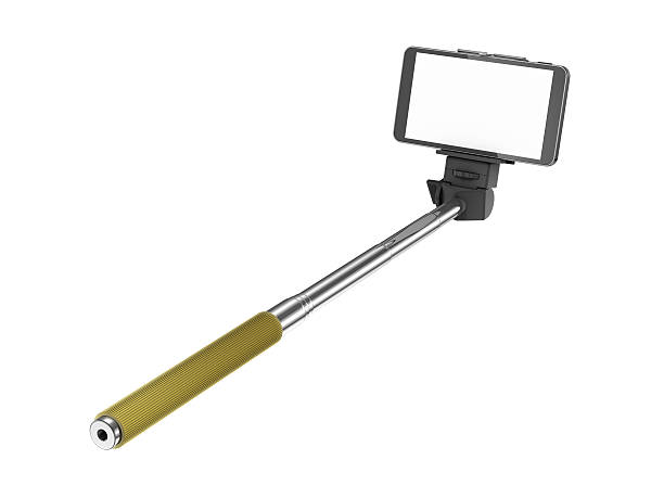 selfie-stick monopod - einbeinstativ stock-fotos und bilder