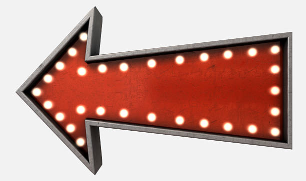 istock Vintage Red Arrow Sign 465375880