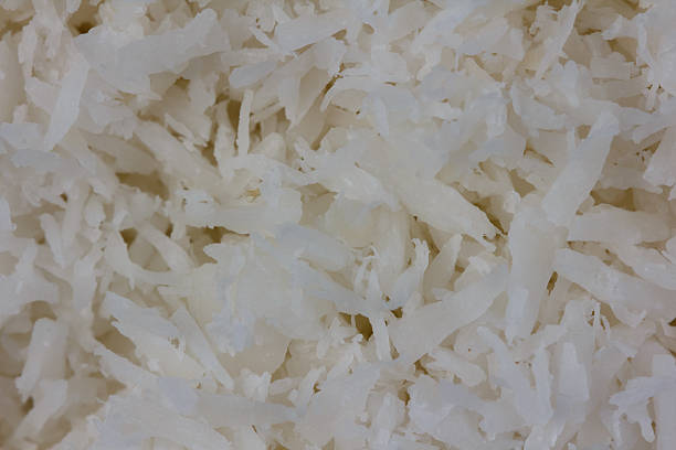 istock Extreme closeup of grated coconut 465377738