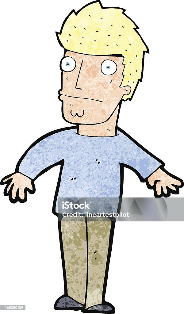 Cartoon Worried Man Stock Illustration - Download Image Now - Adult