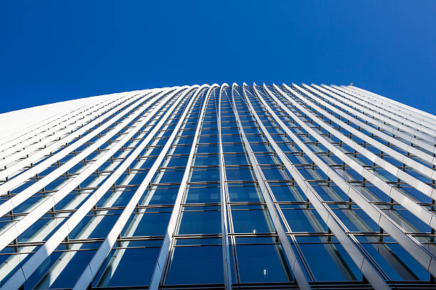 istock Skyscrapper with a blue sky over it 465380836