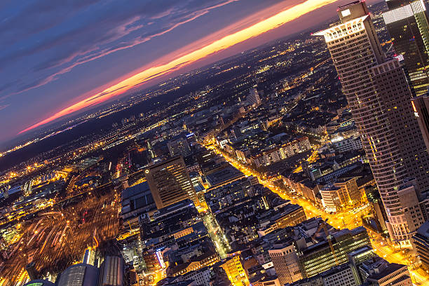 istock frankfurt am main germany cityscape evening 465383236