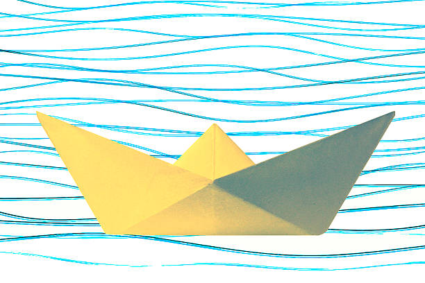 istock Paper Boat on water, Concept 465383564