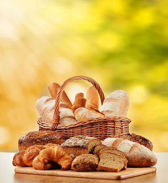 istock Wicker basket with variety of baking products 465386427