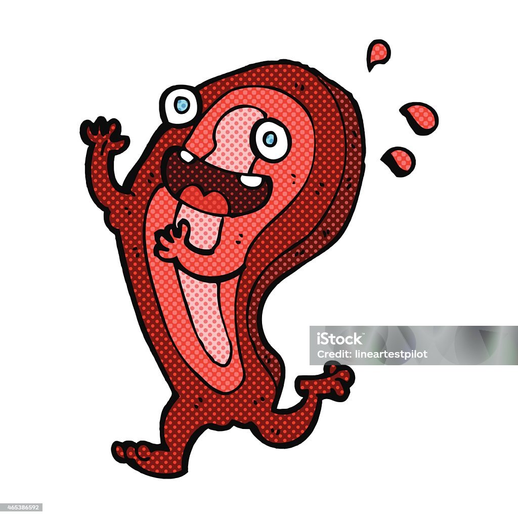 Cartoon Raining Meat Meat Comic Cartoon Character Stock Illustration - Download Image Now ...