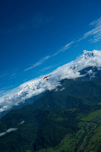 istock The motor hang-gliding in the sky - Nepal 465387766