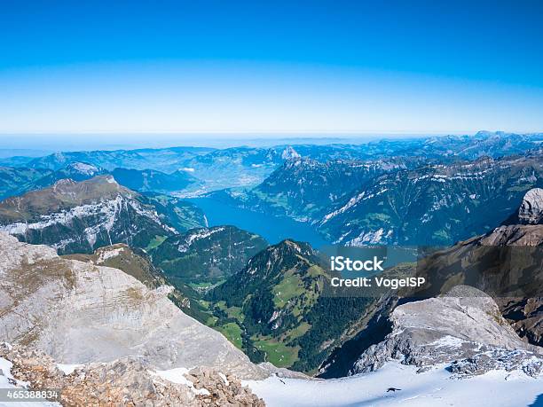 Lucerne Lake And The Swiss Alps Stock Photo - Download Image Now - 2015, Blue, Europe