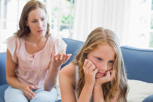 istock Girl not talking after an argument with mother 465390760