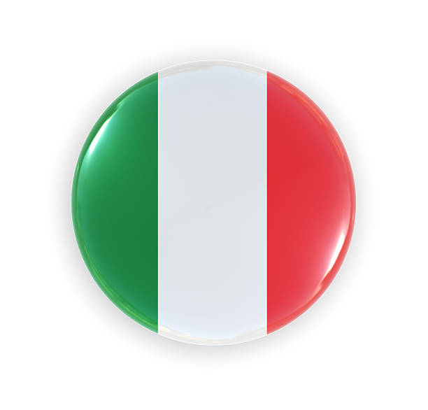 istock Italian Flag on Badge 465391535