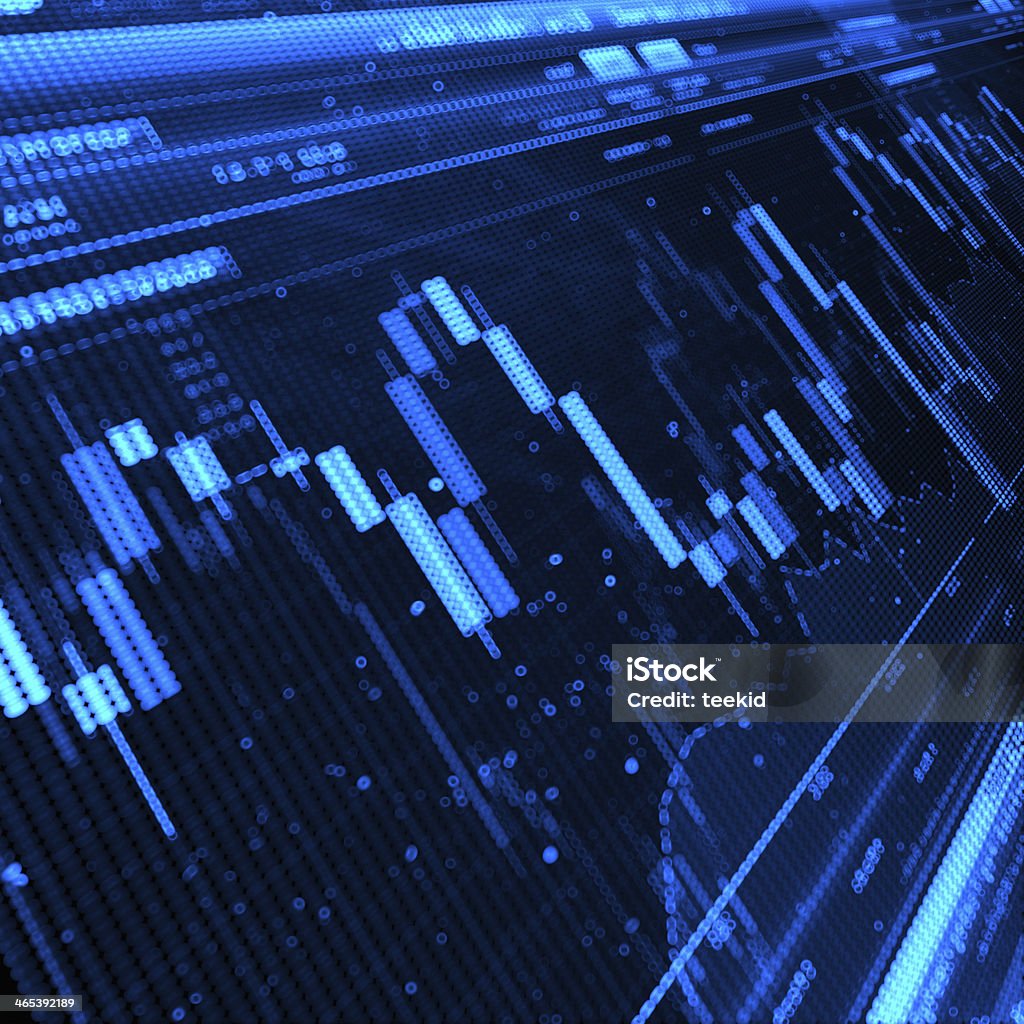 Candlestick Graph Stock Market Graph Analyzing Stock Photo