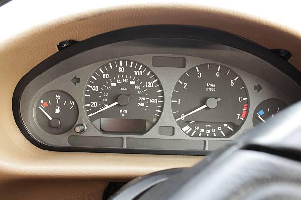 istock Speedometer and tachometer gauges 465393168