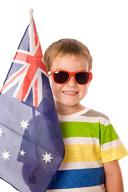 istock Proud Australia Day Boy 465396937