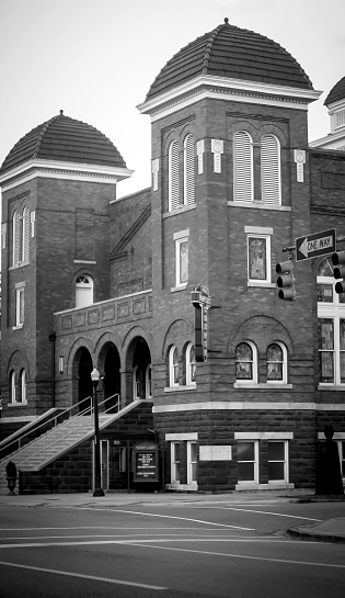 Historic 16th Street Baptist Church located in Birmingham, Alabama which is an African American Civil Rights landmark.