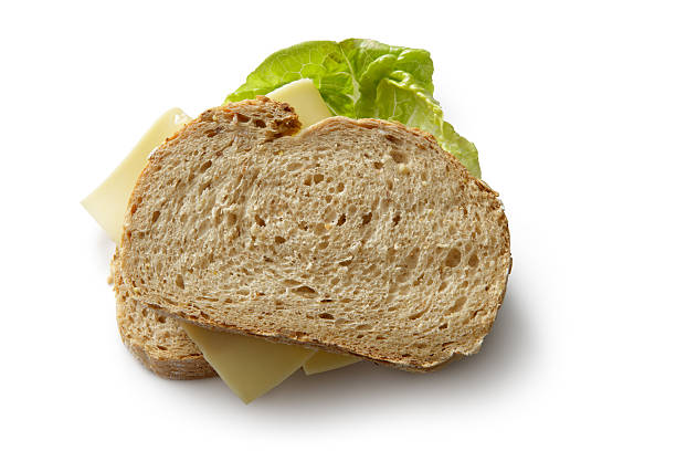 istock Sandwiches: Cheese Sandwich Isolated on White Background 465397483