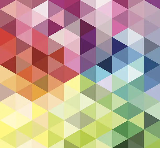 Vector illustration of Colorful Triangle Background