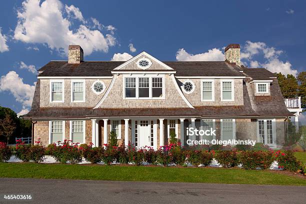 Luxury New England House Chatham Cape Cod Massachusetts Usa Stock Photo - Download Image Now