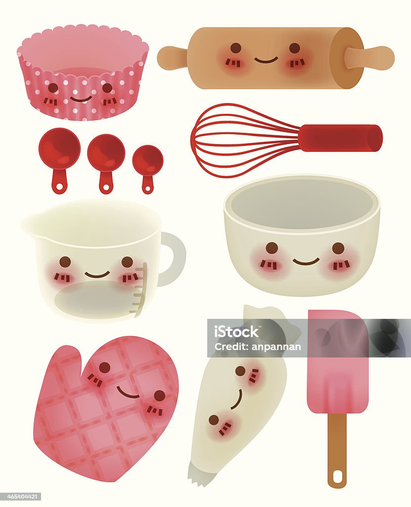Cute Kitchen Utensil Stock Illustration - Download Image Now - Animal  Whisker, Bag, Baked Pastry Item - iStock